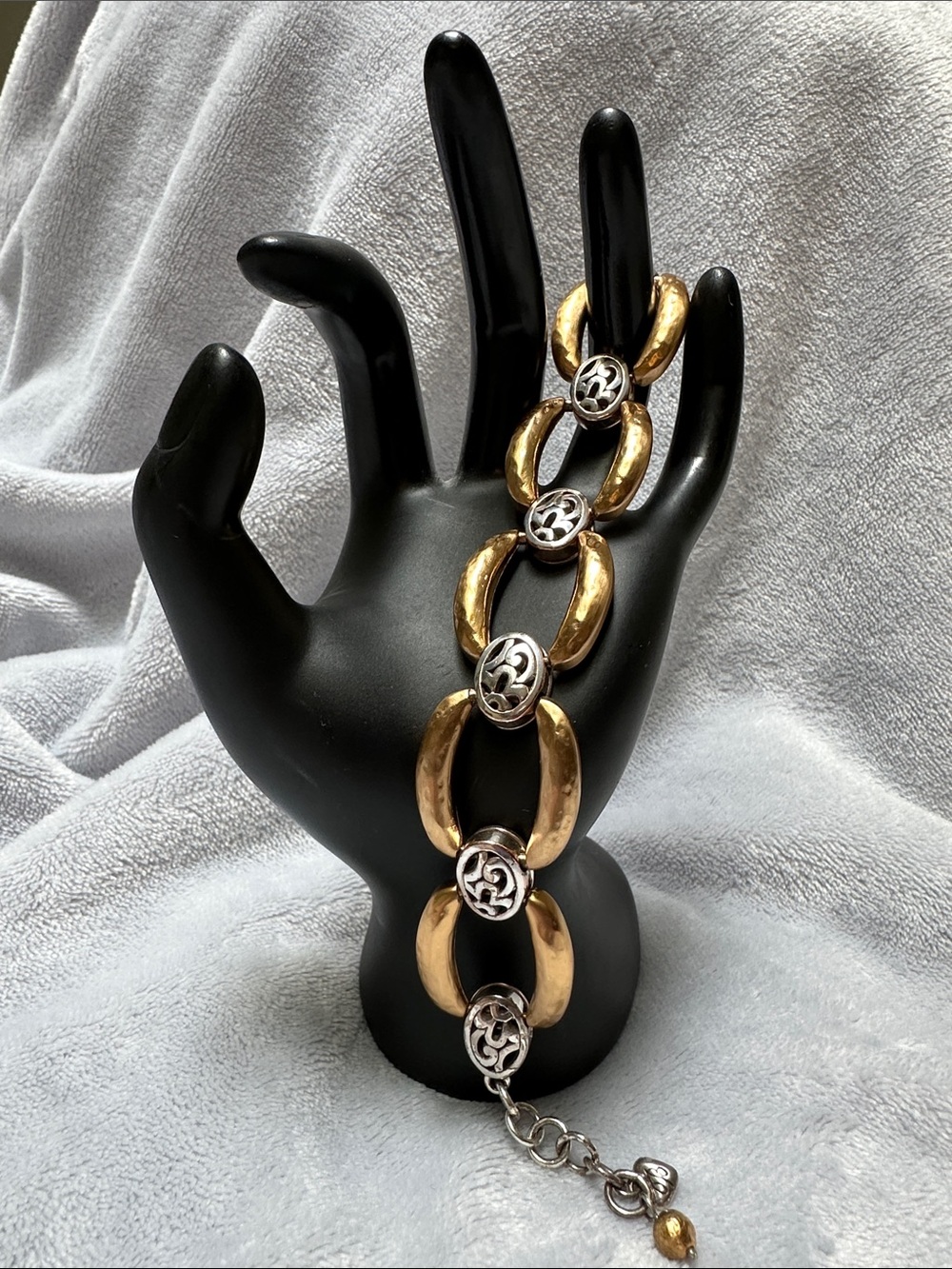 Brighton Gold and Silver Link Bracelet - Women's Elegant Two-Tone Bracelet - Picture 2 of 7